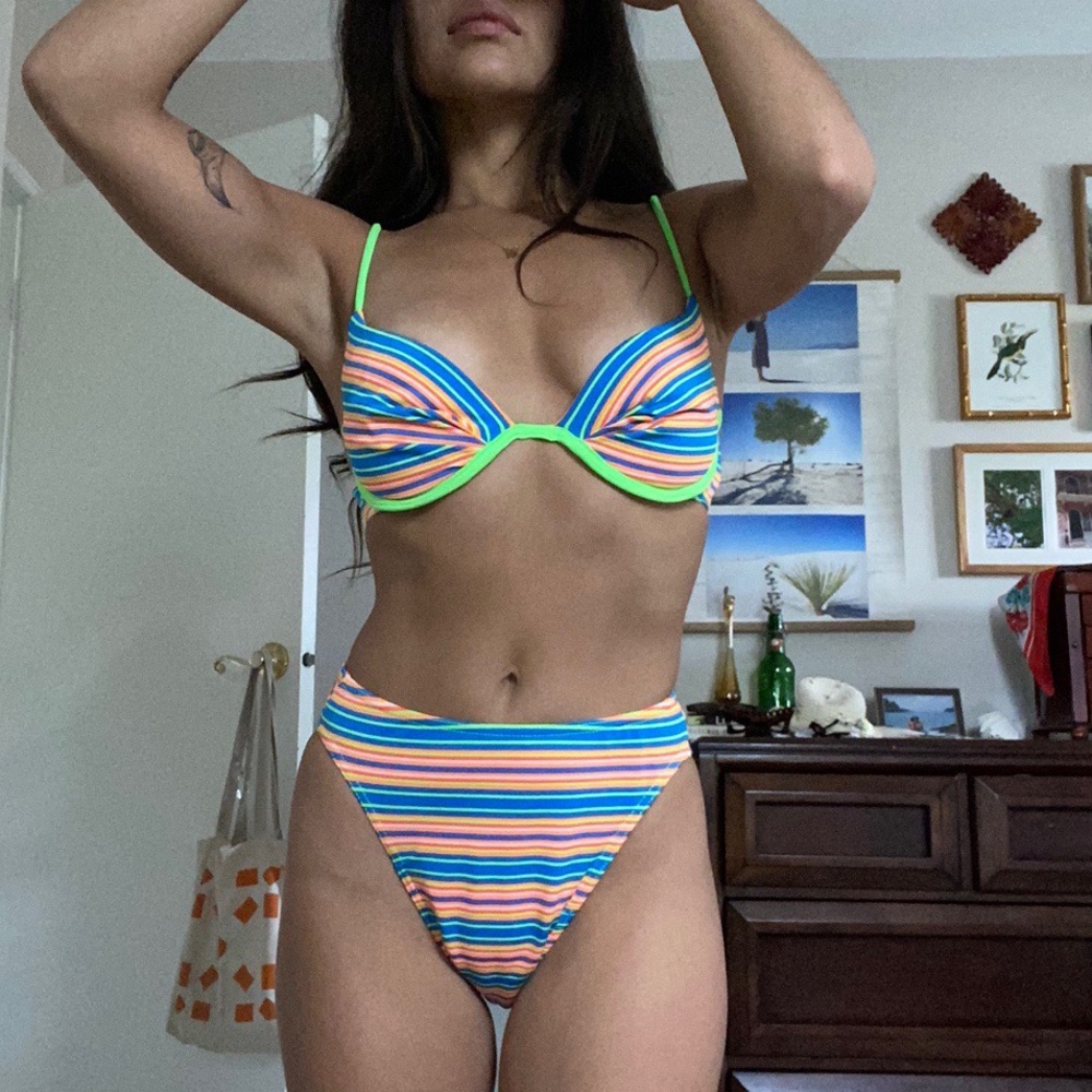 Vintage striped bikini!